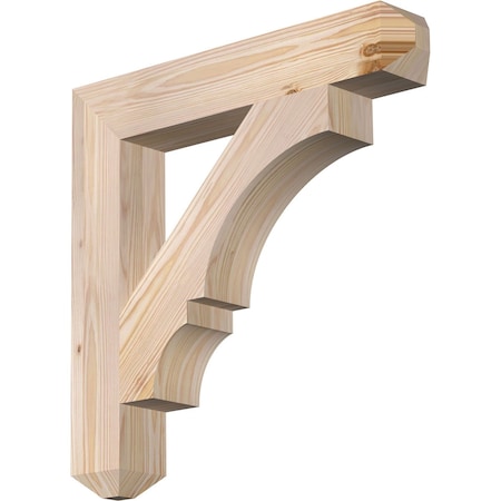 Ekena Millwork Balboa Craftsman Smooth Bracket, Douglas Fir, 3 1/2"W x 22"D x 22"H BKT04X22X22BOA04SDF